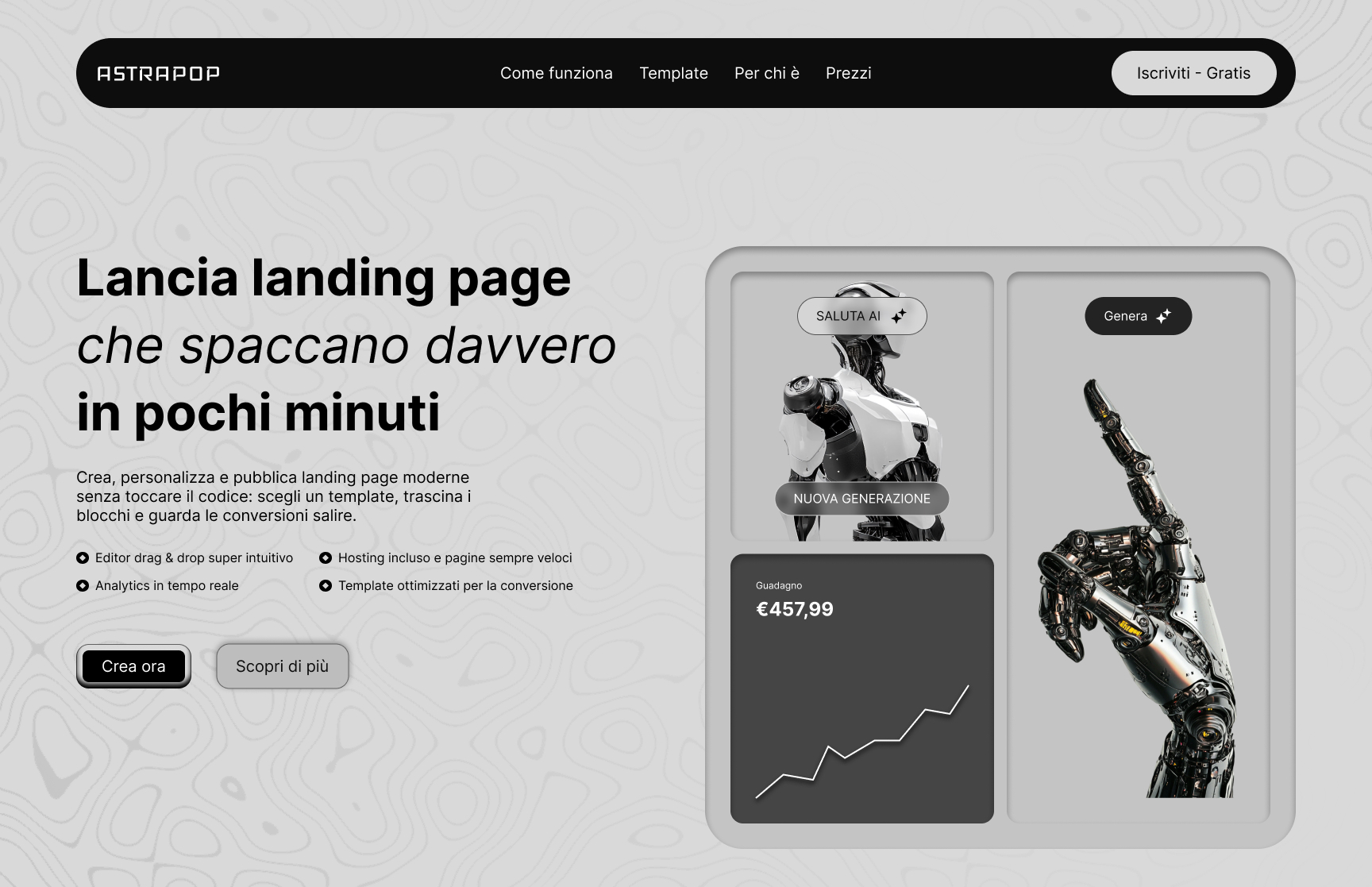 Configurazione meta tag SEO per pagina